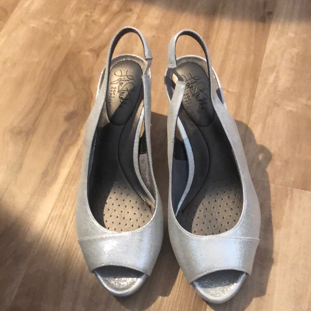 Silver shoes
